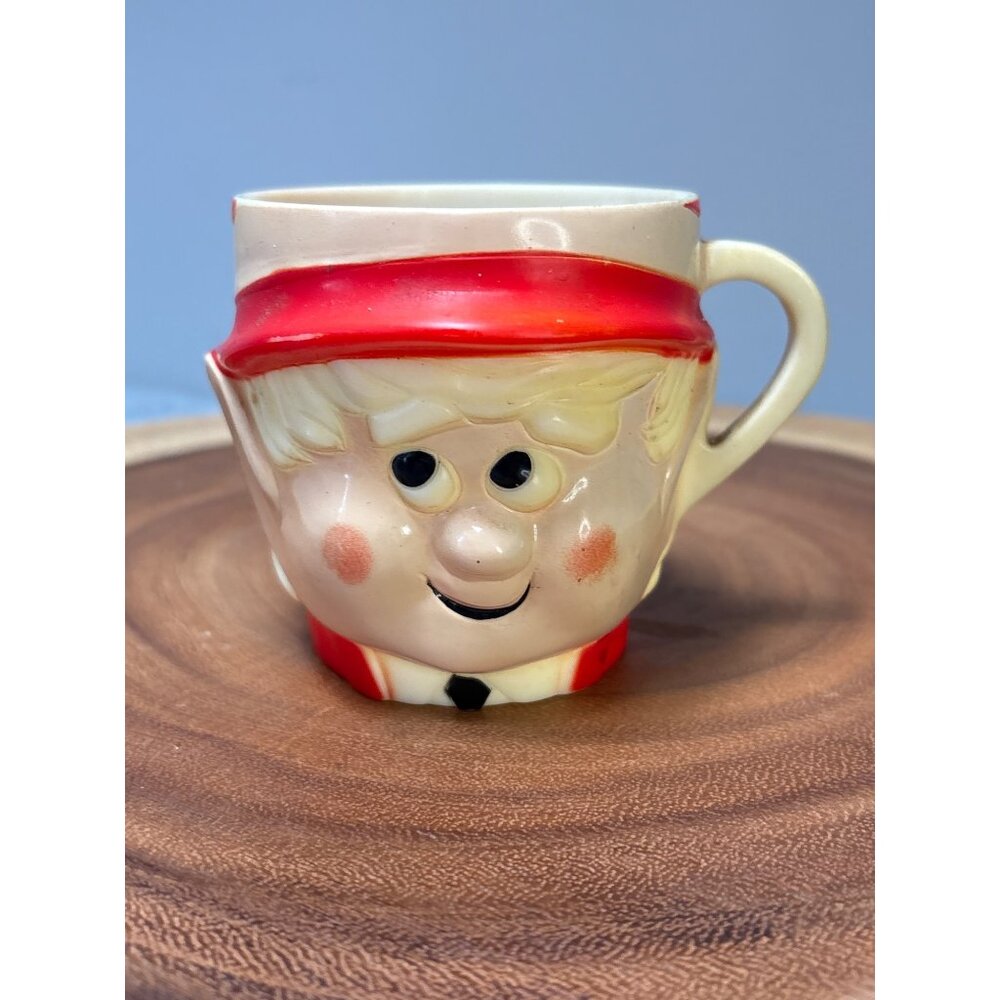 1972 Keebler Elf Plastic Childs Cup with Red & Cream Design